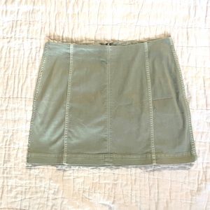 Wild Fable Sage Mini Skirt